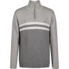 imageCalvin Klein Boys Half Zip Pullover Sweater Ribbed Neckline ampamp Logo DetailingGrey Heather