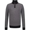 imageCalvin Klein Boys Half Zip Pullover Sweater Ribbed Neckline ampamp Logo DetailingSilverware Thermal
