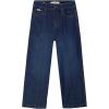 imageCalvin Klein Girls 5Pocket Seamed Wide Leg Denim Jean Zipper Fly ampamp Button ClosureVintage Dark Wash