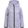 imageCalvin Klein Girls Short Length Hooded Winter Puffer Jacket with Fleece LiningCosmic Sky Shine