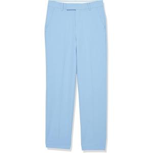 imageCalvin Klein Boys Flat Suit Dress Pant Straight Leg Fit ampamp Hemmed Bottom Belt Loops ampamp Functional Front PocketsBel Air Blue Performance