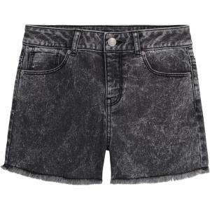 imageCalvin Klein Girls Boyfriend Fit Stretch Denim Jean ShortsAcid BlackCut Off