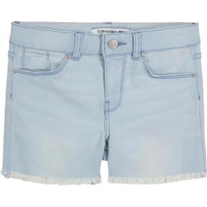 imageCalvin Klein Girls Boyfriend Fit Stretch Denim Jean ShortsStratusCut Off