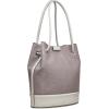 imageCalvin Klein Ash Tote Bag  NorthSouth Vegan Leather 2 PocketsAlmondTaupeCherub White