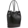 imageCalvin Klein Ash Tote Bag  NorthSouth Vegan Leather 2 PocketsBlackSilver
