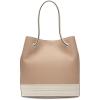 imageCalvin Klein Ash Tote Bag  NorthSouth Vegan Leather 2 PocketsNaturalWhite Canvas