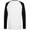 imageCalvin Klein Boys Legacy Long Sleeve Crew Neck TShirtSplit Block Ck White