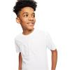 imageCalvin Klein Boys Short Sleeve Graphic Crew Neck TShirt Comfortable Relaxed Fit Deboss White 1416