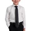 imageCalvin Klein Boys Solid and Pattern Ties  Big BoysBlack Grid