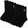 imageCalvin Klein Mens Athletic Socks  Lightweight Cotton Blend Crew Socks 8 PackBlack