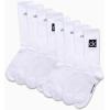imageCalvin Klein Mens Athletic Socks  Lightweight Cotton Blend Crew Socks 8 PackWhite