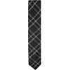 imageCalvin Klein Mens Black Solid and Pattern Neckties  Standard and Extra Long SizesBlack Plaid