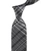 imageCalvin Klein Mens Black Solid and Pattern Neckties  Standard and Extra Long SizesBlack Plaid 2