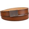 imageCalvin Klein Mens Casual Statement Plaque Buckle Belt with Logo TreatmentCognac Plaque