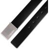 imageCalvin Klein Mens Casual Statement Plaque Buckle Belt with Logo TreatmentDark Black