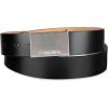 imageCalvin Klein Mens Casual Statement Plaque Buckle Belt with Logo TreatmentDark Black