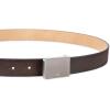imageCalvin Klein Mens Casual Statement Plaque Buckle Belt with Logo TreatmentDark Brown Plaque