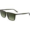 imageCalvin Klein Mens Ck25505s Rectangular SunglassesTransparent Khaki