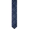 imageCalvin Klein Mens Classic Navy Blue Solid and Pattern Ties Standard and Extra Long SizesNavy Stitch Plaid