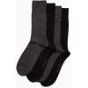 imageCalvin Klein Mens Crew Socks  4 Pack Lightweight Combed Cotton Blend Dress Socks  Breathable Socks for Men 712GreyBlack