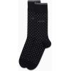 imageCalvin Klein Mens Dress Socks  2 Pairs Egyptian Cotton Blend Comfort Stay Up Cuff Crew Socks for Men 712Black Pin Dot