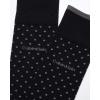 imageCalvin Klein Mens Dress Socks  2 Pairs Egyptian Cotton Blend Comfort Stay Up Cuff Crew Socks for Men 712Black Pin Dot