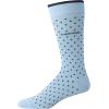 imageCalvin Klein Mens Dress Socks  2 Pairs Egyptian Cotton Blend Comfort Stay Up Cuff Crew Socks for Men 712Blue Dot