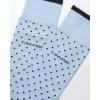 imageCalvin Klein Mens Dress Socks  2 Pairs Egyptian Cotton Blend Comfort Stay Up Cuff Crew Socks for Men 712Blue Dot