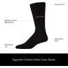 imageCalvin Klein Mens Dress Socks  2 Pairs Egyptian Cotton Blend Comfort Stay Up Cuff Crew Socks for Men 712Blue Pattern