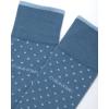 imageCalvin Klein Mens Dress Socks  2 Pairs Egyptian Cotton Blend Comfort Stay Up Cuff Crew Socks for Men 712Light Blue Dot