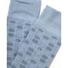 imageCalvin Klein Mens Dress Socks  2 Pairs Egyptian Cotton Blend Comfort Stay Up Cuff Crew Socks for Men 712Light Blue Pattern