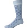 imageCalvin Klein Mens Dress Socks  2 Pairs Egyptian Cotton Blend Comfort Stay Up Cuff Crew Socks for Men 712Light Blue Pattern