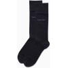 imageCalvin Klein Mens Dress Socks  2 Pairs Egyptian Cotton Blend Comfort Stay Up Cuff Crew Socks for Men 712Navy Blue