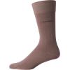 imageCalvin Klein Mens Dress Socks  2 Pairs Egyptian Cotton Blend Comfort Stay Up Cuff Crew Socks for Men 712Smoke Brown