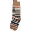 imageCalvin Klein Mens Dress Socks  2 Pairs Egyptian Cotton Blend Comfort Stay Up Cuff Crew Socks for Men 712Tan Stripes