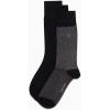 imageCalvin Klein Mens Dress Socks  3 Pack Patterned Crew SocksBlack Birdseye