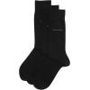 imageCalvin Klein Mens Dress Socks  3 Pack Patterned Crew SocksBlack Logo
