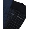 imageCalvin Klein Mens Dress Socks  3 Pack Patterned Crew SocksBlue Assorted