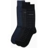 imageCalvin Klein Mens Dress Socks  3 Pack Patterned Crew SocksBlue Assorted
