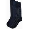 imageCalvin Klein Mens Dress Socks  3 Pack Patterned Crew SocksNavy Combo