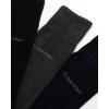 imageCalvin Klein Mens Dress Socks  3 Pack Patterned Crew SocksNavyGreyBlack