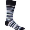imageCalvin Klein Mens Dress Socks  3 Pack Patterned Crew SocksStripeBlackBlack