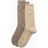 imageCalvin Klein Mens Dress Socks  3 Pack Patterned Crew SocksTaupe HeatherWheat HeatherBrown Heather