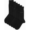 imageCalvin Klein Mens Dress Socks  6 Pairs Classic Comfort Stay Up Cuff Mixed Pattern  Dress Socks for Men 712Black Logo