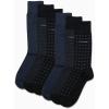 imageCalvin Klein Mens Dress Socks  6 Pairs Classic Comfort Stay Up Cuff Mixed Pattern  Dress Socks for Men 712Blue Assorted