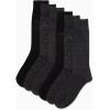 imageCalvin Klein Mens Dress Socks  6 Pairs Classic Comfort Stay Up Cuff Mixed Pattern  Dress Socks for Men 712CharcoalGraphBlack