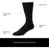 imageCalvin Klein Mens Dress Socks  6 Pairs Classic Comfort Stay Up Cuff Mixed Pattern  Dress Socks for Men 712StripeBlackBlack