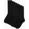 imageCalvin Klein Mens Dress Socks  8 Pack Breathable Cotton Mid Crew Socks  Casual Long Work Socks for Men Sizes 712Black Logo