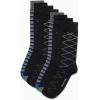 imageCalvin Klein Mens Dress Socks  8 Pack Breathable Cotton Mid Crew Socks  Casual Long Work Socks for Men Sizes 712Black Pattern