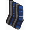 imageCalvin Klein Mens Dress Socks  8 Pack Breathable Cotton Mid Crew Socks  Casual Long Work Socks for Men Sizes 712Blue Stripe Multi
